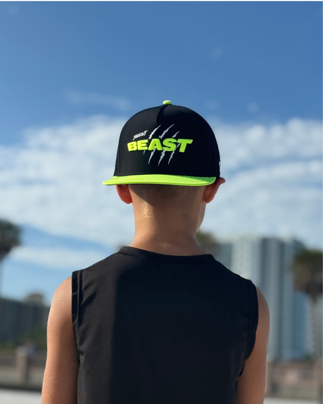 Silent Beast Water Resistant Hat - Neon Green