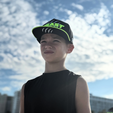 Silent Beast WATER RESISTANT Snapback - Neon Green/Black
