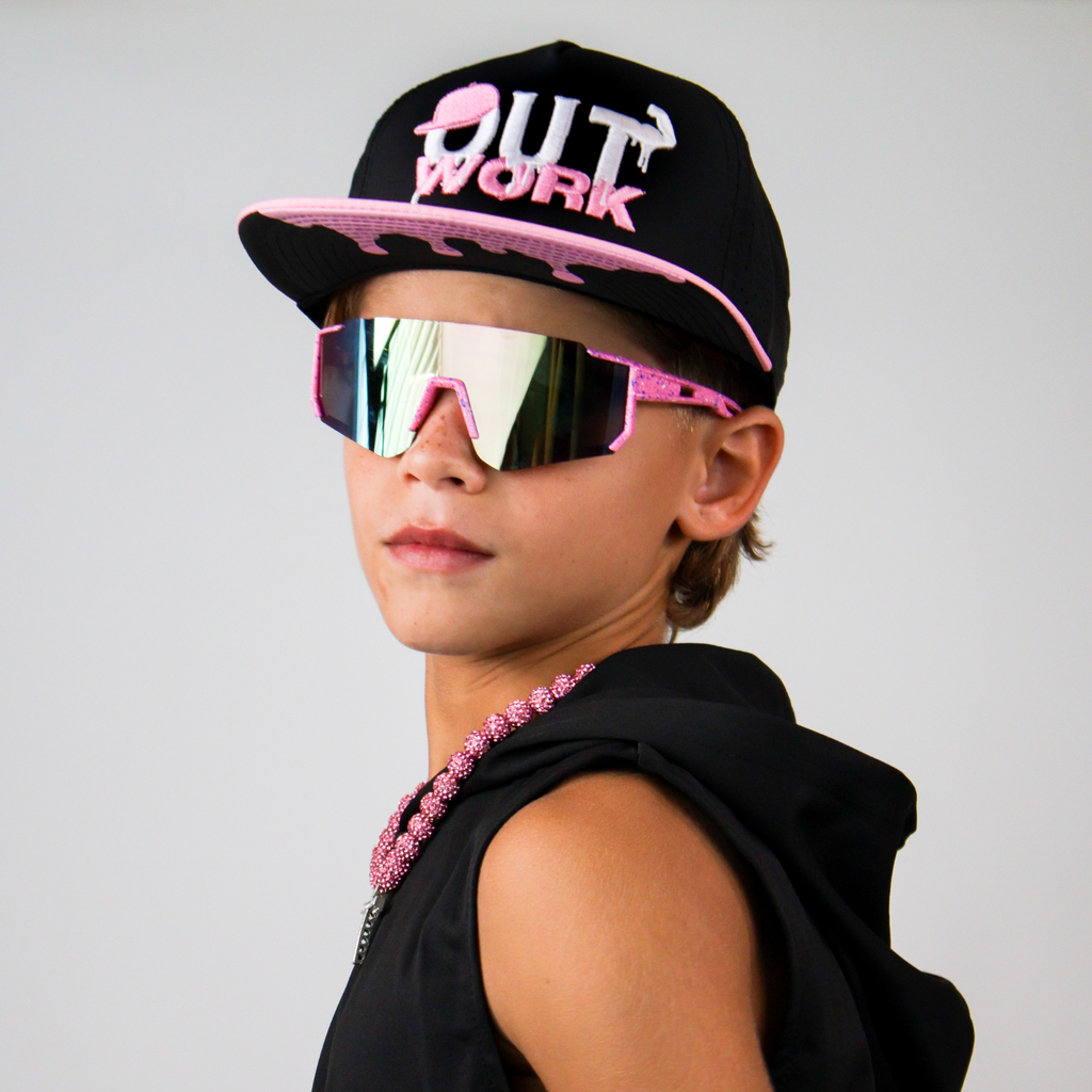 OutWork - Pink/Black Snapback Youth Fit