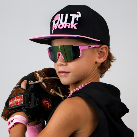 OutWork - Pink/Black Snapback Youth Fit