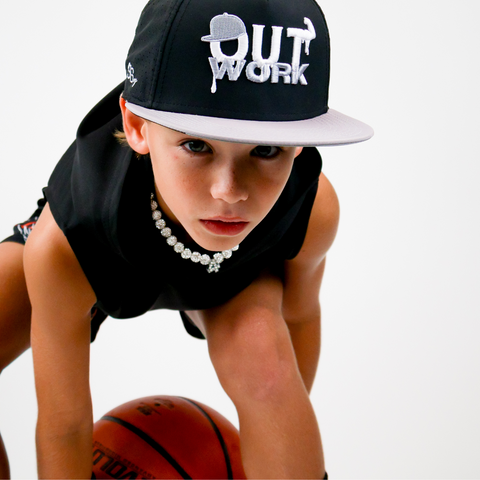 OutWork - Gray/Black Snapback Youth Fit