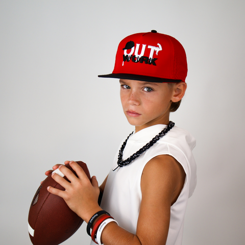 OutWork - Red/Black Snapback Youth Fit