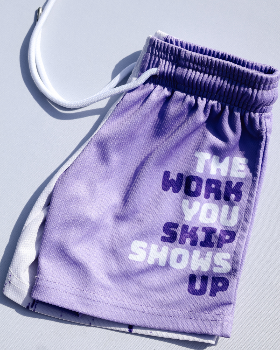 The Work You Skip MeshFit 5" Shorts - Purple