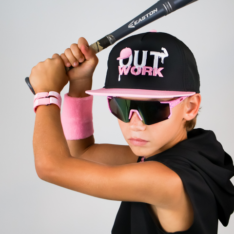 OutWork - Pink/Black Snapback Youth Fit