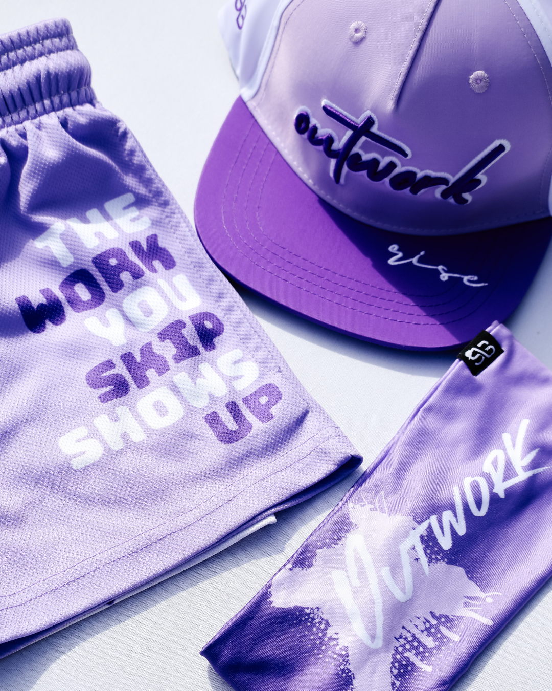 The Work You Skip MeshFit 5" Shorts - Purple