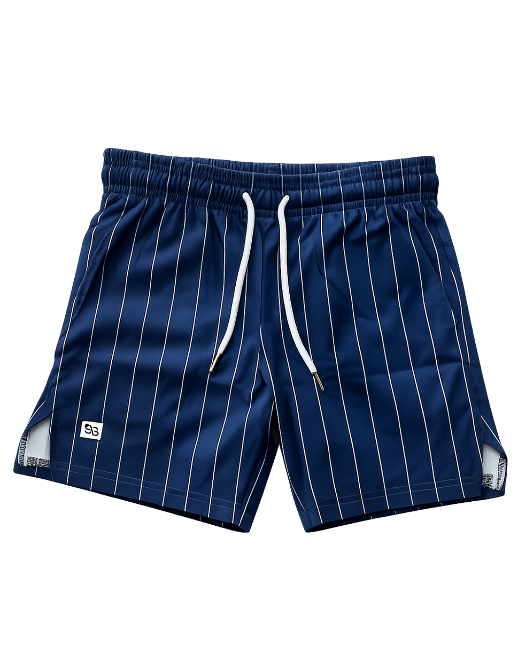 Pinstripe Swish 5" Shorts - Navy