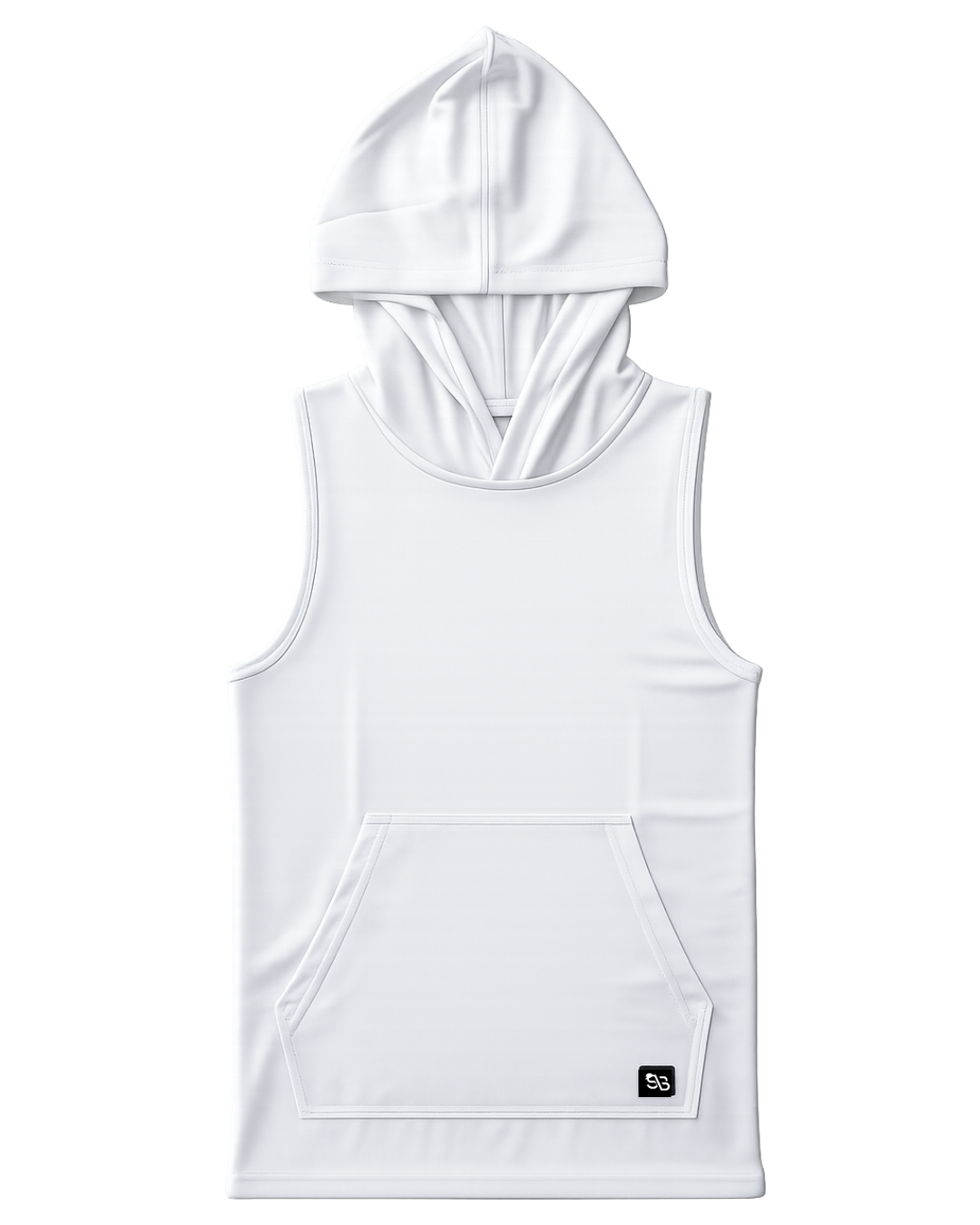 Dry-Pro Sleeveless Hooded Tee - White