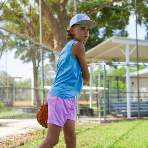 Youth No Excuses MeshFit Shorts - Cotton Candy 5