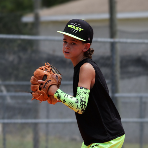 Silent Beast WATER RESISTANT Snapback - Neon Green/Black
