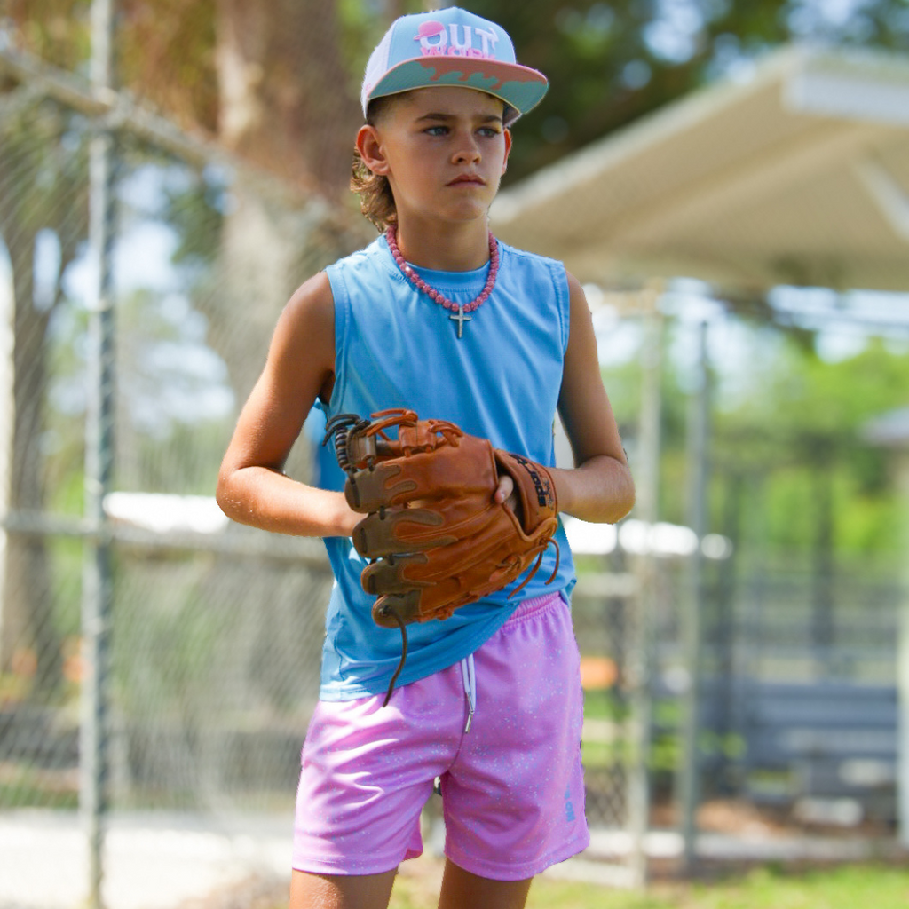 Youth No Excuses MeshFit Shorts - Cotton Candy 5