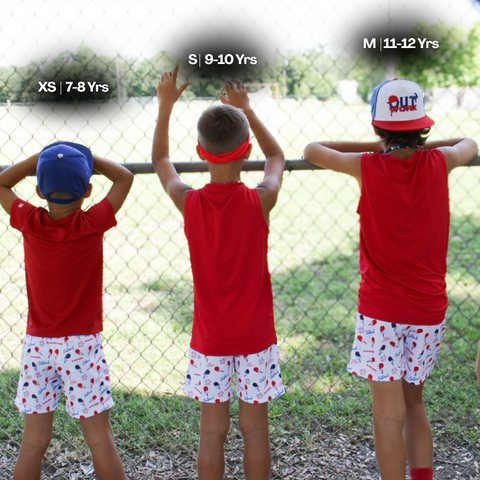 Youth Patriot MeshFit Shorts - RWB 5