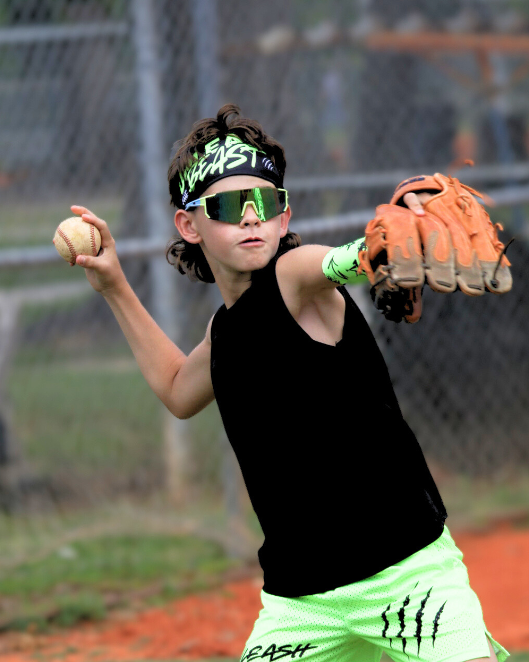 Unleash the Beast Headband - Neon Green