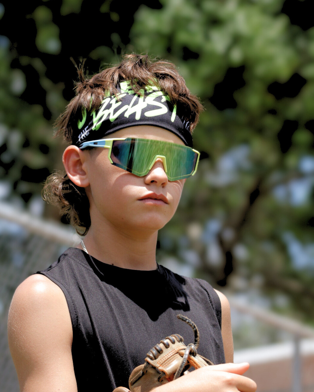 Unleash the Beast Headband - Neon Green