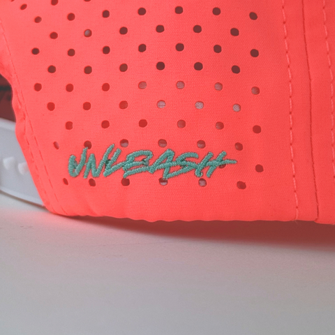 Silent Beast WATER RESISTANT Snapback- Neon Coral/Teal
