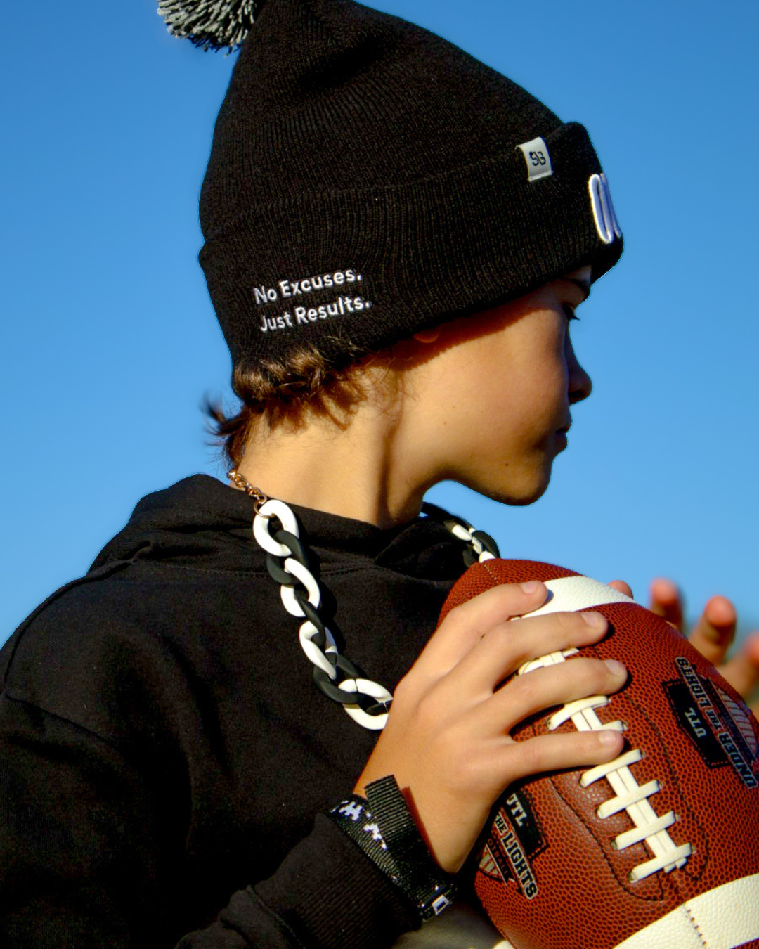 Outwork Pom Beanie - Black