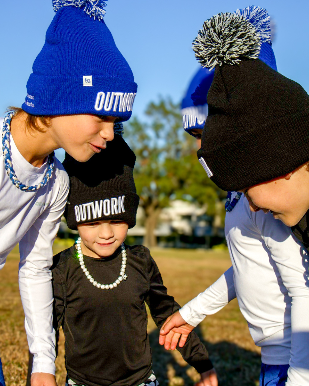 Outwork Pom Beanie - Black