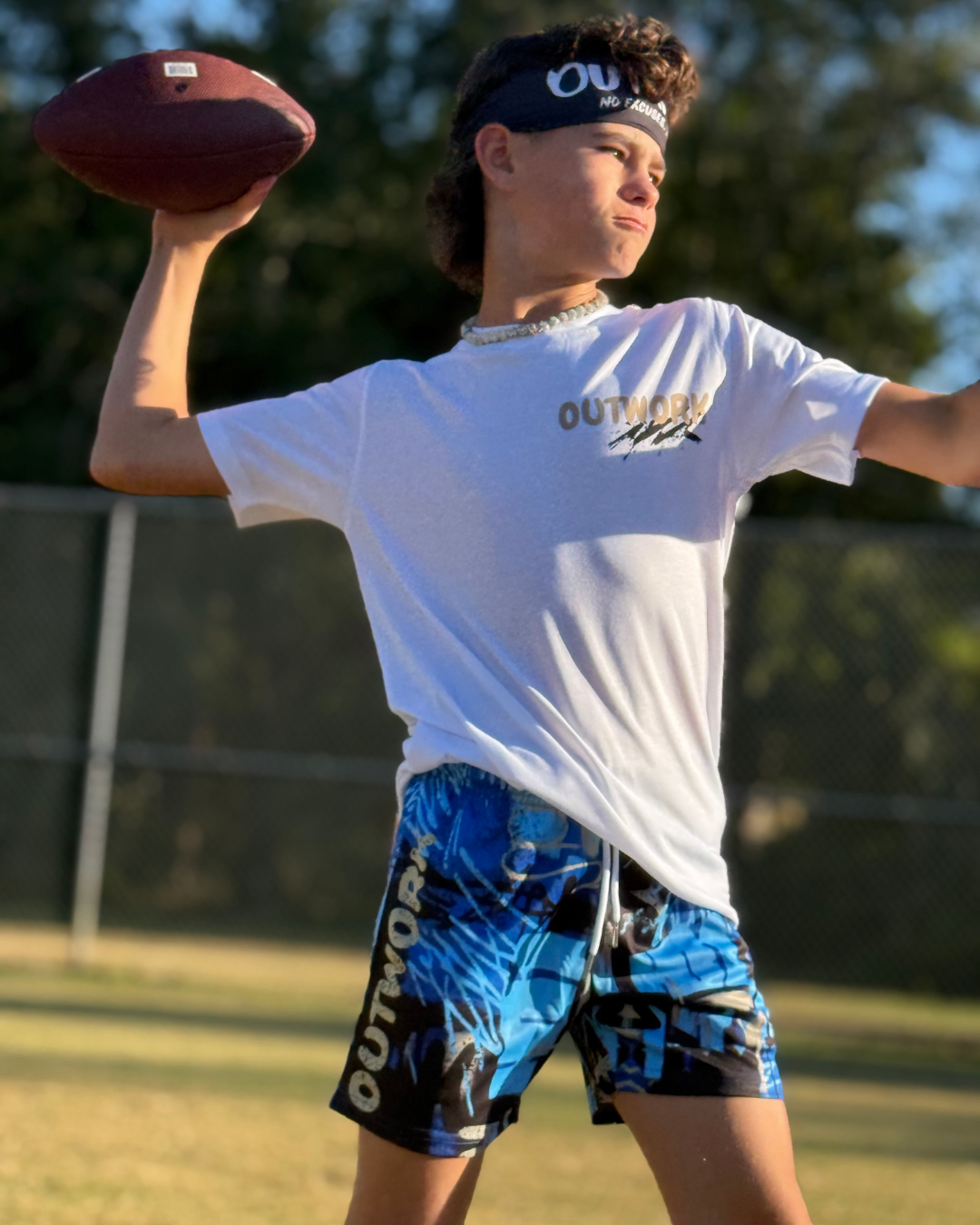 Outwork MeshFit 5" Shorts - Blue