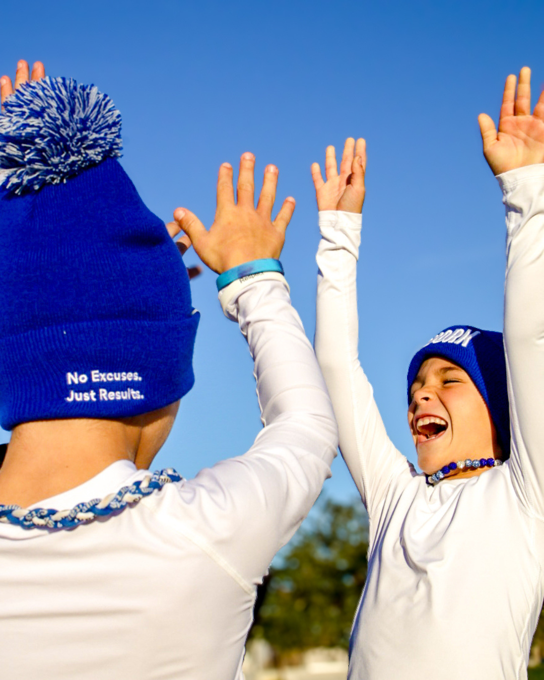 Outwork Pom Beanie - Blue