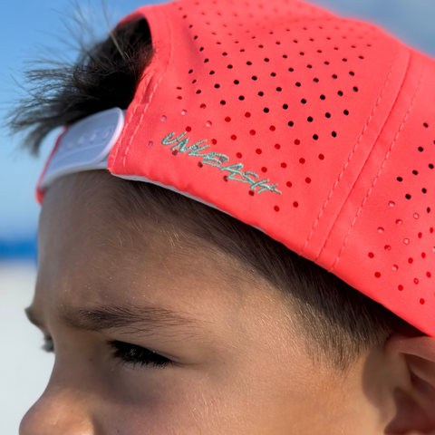 Silent Beast WATER RESISTANT Snapback- Neon Coral/Teal