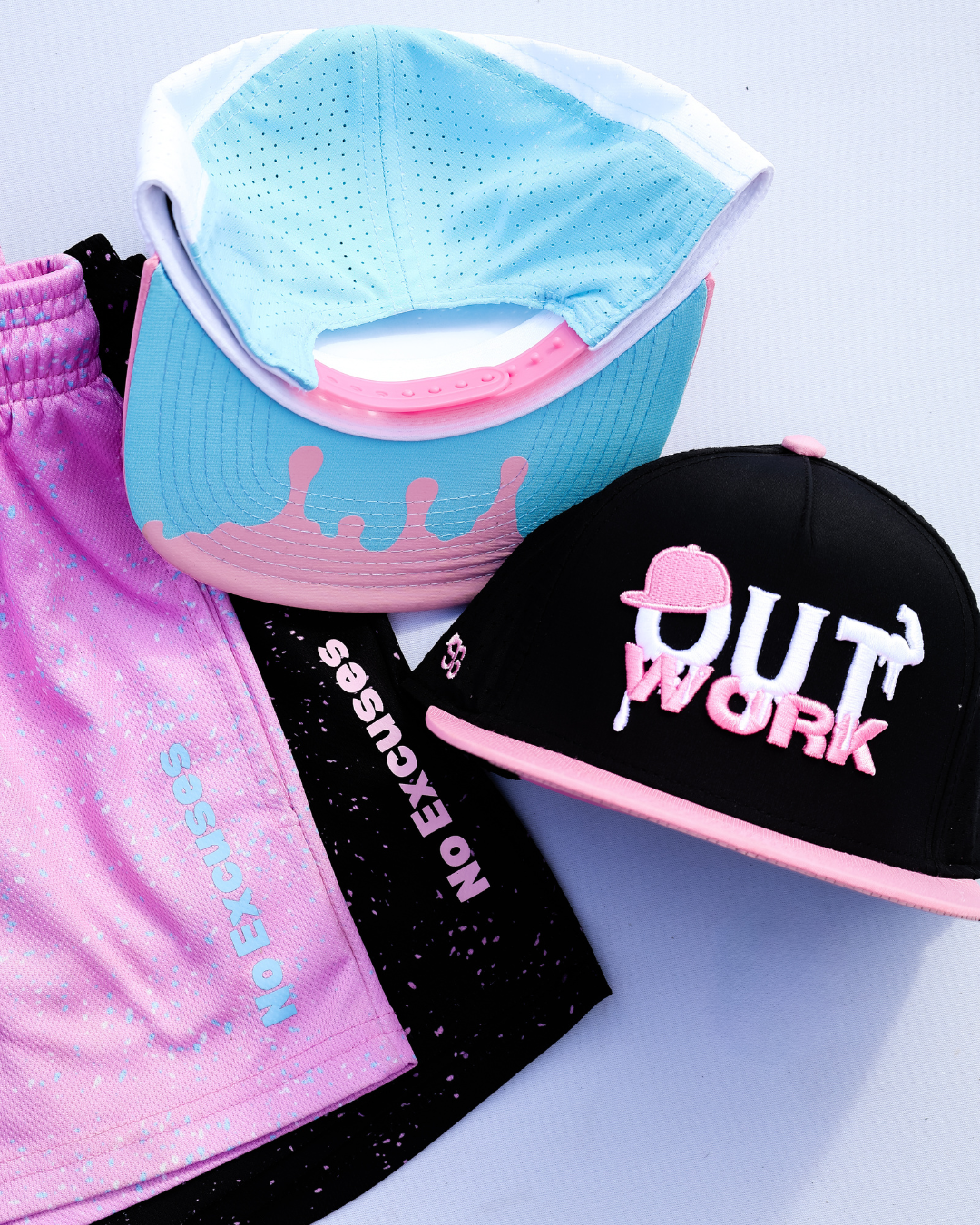 No Excuses MeshFit 5" Shorts - Cotton Candy