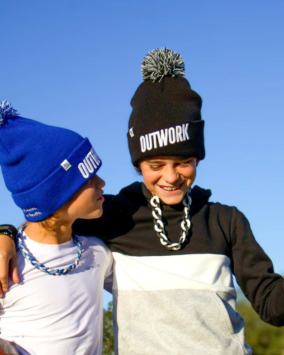 Outwork Pom Beanie - Black
