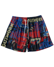 Outwork MeshFit 5" Shorts - Red