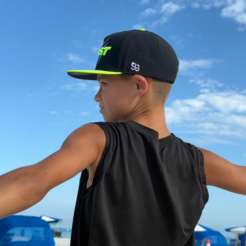 Silent Beast WATER RESISTANT Snapback - Neon Green/Black