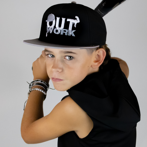 OutWork - Gray/Black Snapback Youth Fit