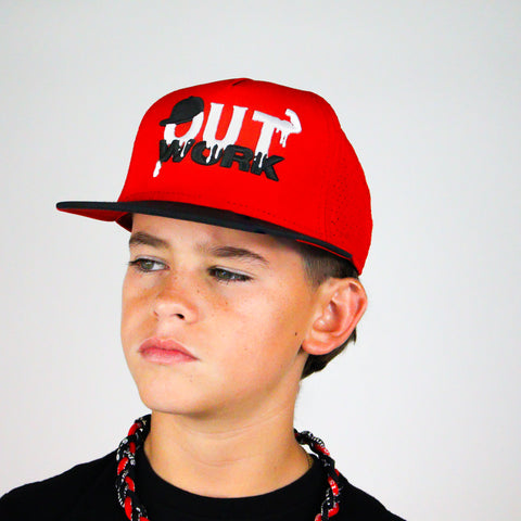 OutWork - Red/Black Snapback Youth Fit