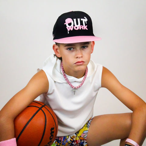 OutWork - Pink/Black Snapback Youth Fit