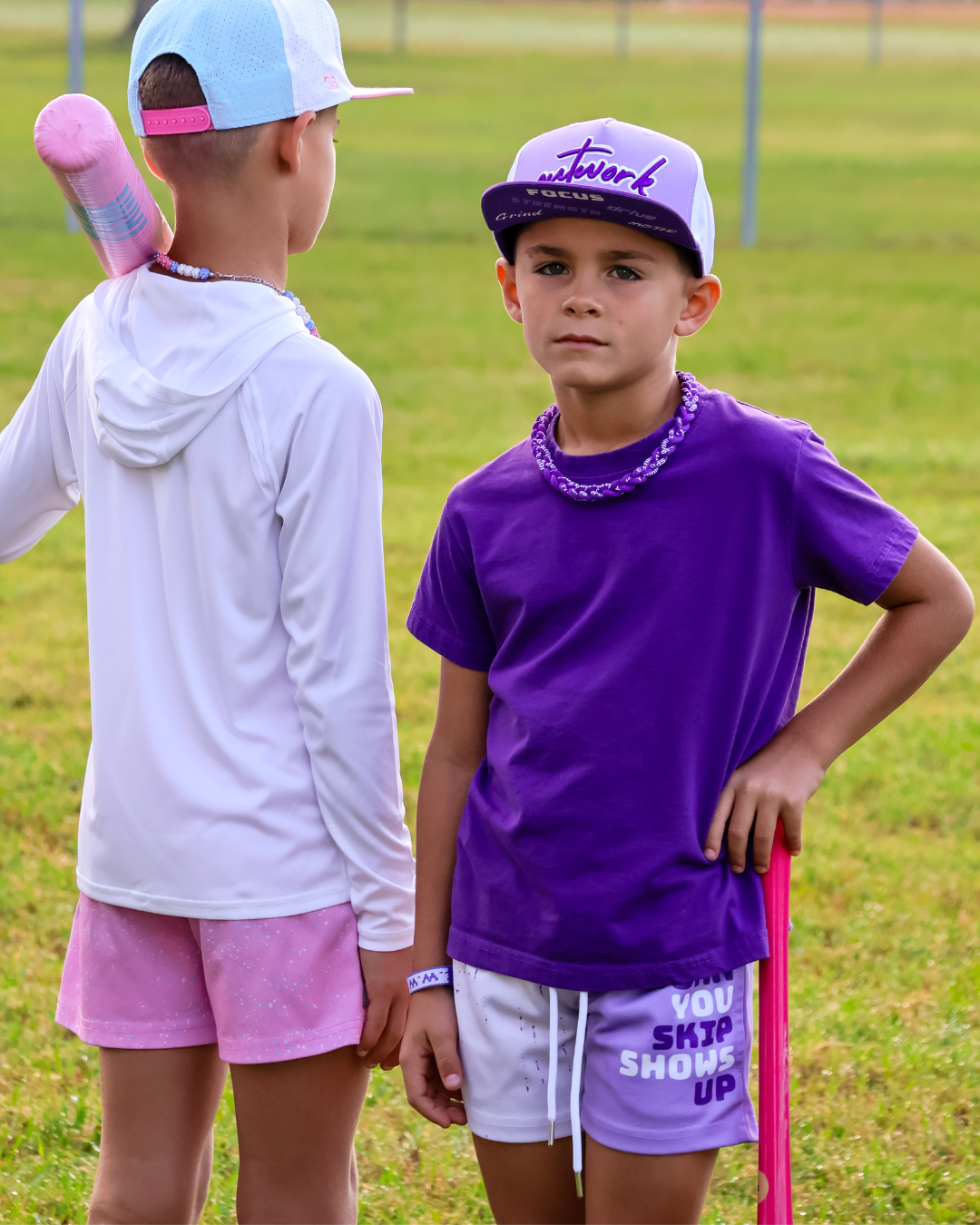 The Work You Skip MeshFit 5" Shorts - Purple