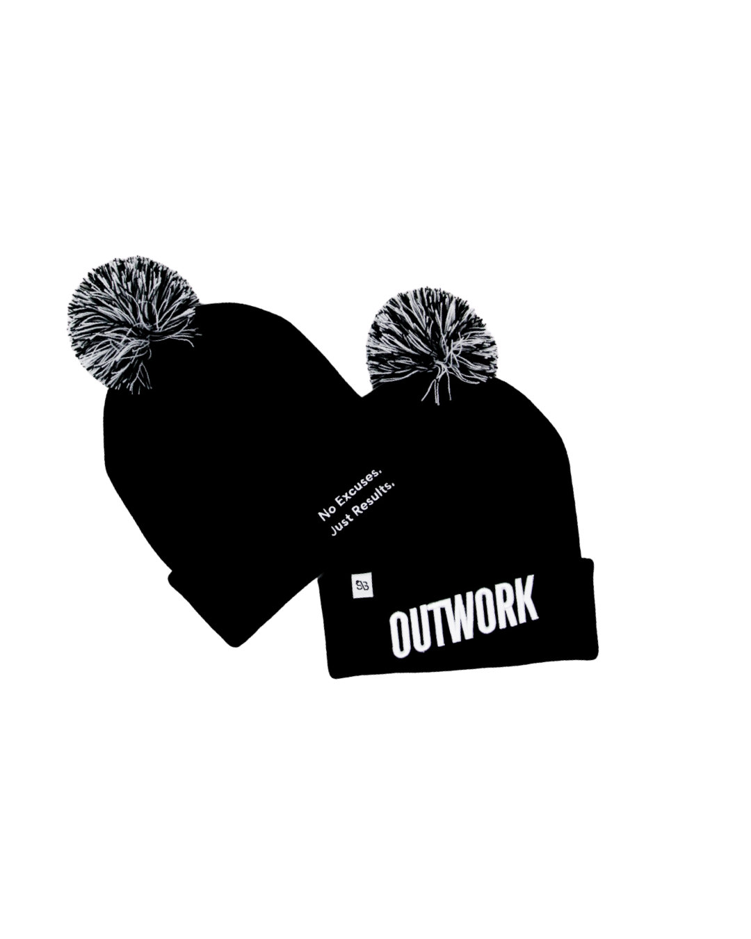 Outwork Pom Beanie - Black