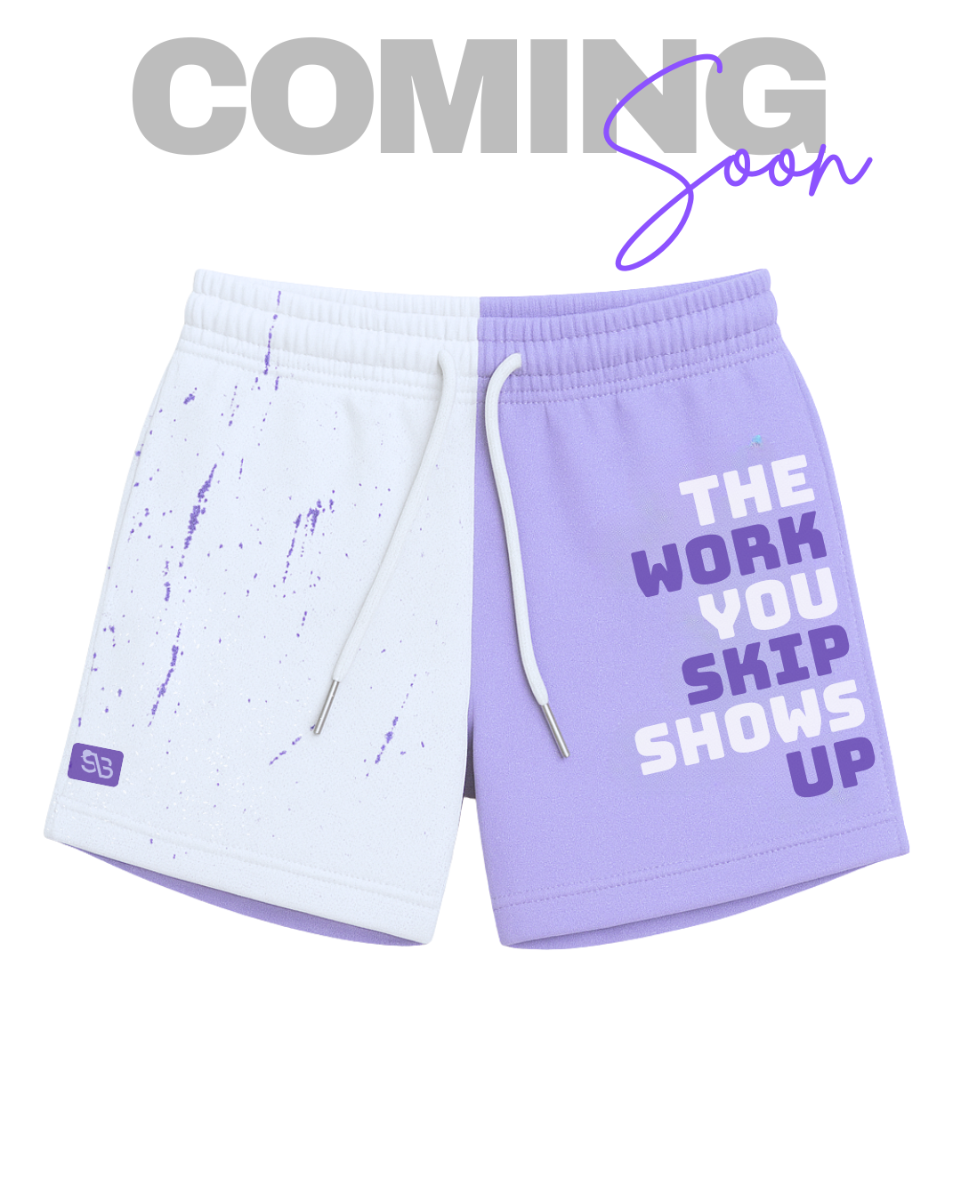 The Work You Skip MeshFit 5" Shorts - Purple