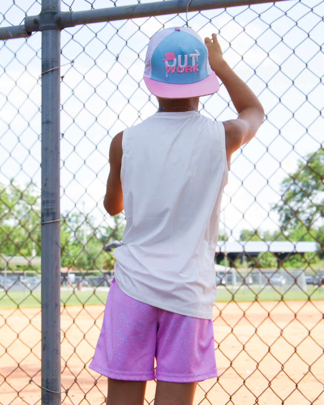 No Excuses MeshFit 5" Shorts - Cotton Candy