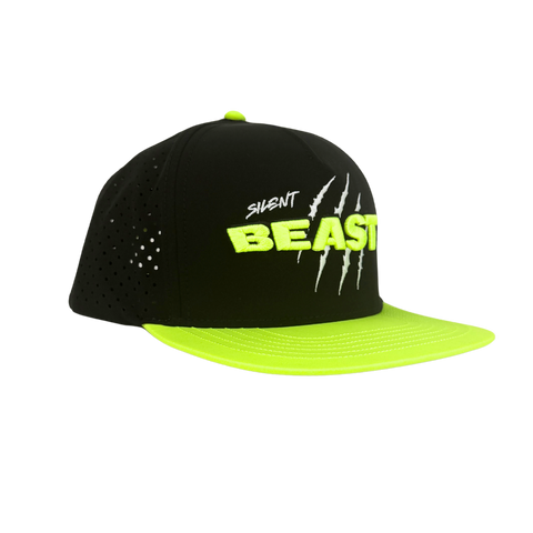 Silent Beast WATER RESISTANT Snapback - Neon Green/Black