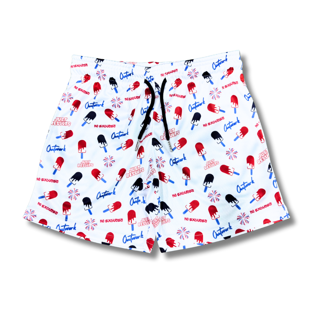 Youth Patriot MeshFit Shorts - RWB 5