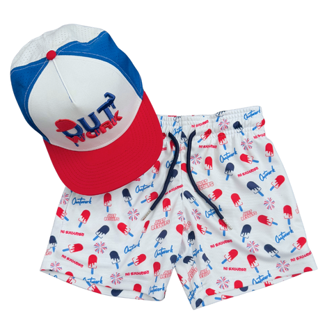 BUNDLE: Cannon MeshFit 5 & UV ProFit Hat - RWB